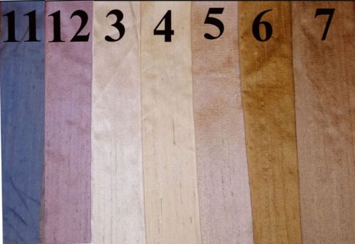 Shantung di seta altezza cm 135, € 24,00 al metro, bianco o colorato, vendita a multipli di 50 cm - immagine 2