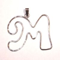 Lettera "m" struttura in argento 925  by roberta dazzini