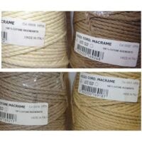 Cordone 100%cotone rigenerato mm 4/mt 130 vari colori made in italy