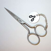 Forbice ricamo  alpen inox satinata cm 10,2/ 4", punta dritta made in italy