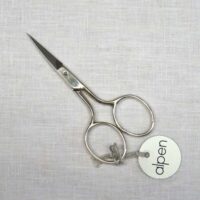 Forbice ricamo  alpen cm 9,2/ 3,5", punta dritta made in italy