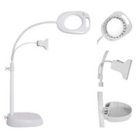 Lampada purelite 4 in 1/ 21 led, lente mm130/2x luminosita' regolabile + kit bacinella