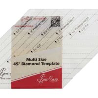 Quilt ruler multi size 45° diamond template, sew easy