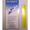 Quilt ruler " add a quarter " 6" inch , limite cucitura da 1/4"