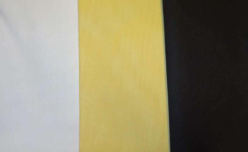 Voile di cotone pretagliato sotema nero o giallo cm 50 x 100