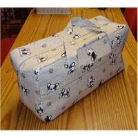 Borsa  portatombolo con  2 tasche "buldog", by laboratorio degli elfi
