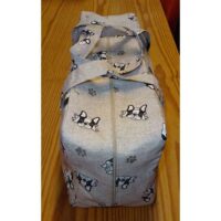 Borsa  portatombolo con  2 tasche "buldog", by laboratorio degli elfi