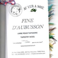 Cartella colori "laine fine d'aubusson" , lana per ricamo