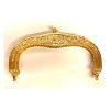 Chiusura per borsetta foglie silver plate cm 18 - immagine 2