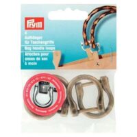 Ganci per manici borsetta bronzo  o a argento 4 pezzi  prym 615132