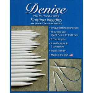 Denise  love2knit sharp short tip/ punte corte colori forti arcobaleno