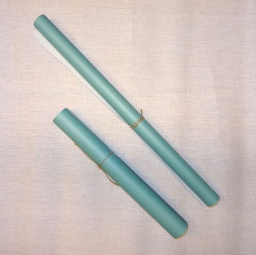 Carta adesiva antiriflesso verde acqua per tombolo h cm 33/50