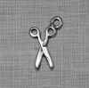 Charme in metallo ciondolo "forbici" cm 1,5 x 0,9 argento oppure oro - immagine 2