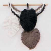Boho my macrame'  gr 250/70mt, crema (bianco naturale)- caffe'-grigio antracite