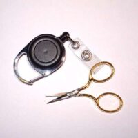 Salvaforbici estensibile nero con gancio