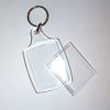 Portachiavi  rettangolare in plastica trasparente - immagine 3