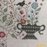 Tela ricamo naturale 12/12 Chierese h 180 mistolino € 24,00 al mt vendita a multipli di 50 cm