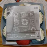 Cuscino granny anchor: blue