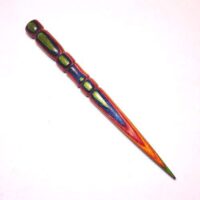 Punteruolo in legno pregiato multicolor verde "kiwi"
