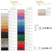 Artiste metallic anchor, tantissimi colori gomitoli gr 25/100mt