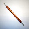 Toglispilli a forchetta e spingispilli a tubino in legno multicolor " eleganza in arancio" - immagine 2