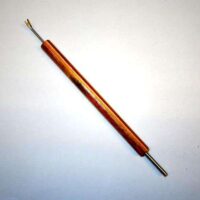 Toglispilli a forchetta e spingispilli a tubino in legno multicolor " eleganza in arancio"