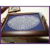 Vassoio arte povera rettangolare con 2 maniglie, cm 36 x 46, vetro cm 29 x 39 - immagine 3