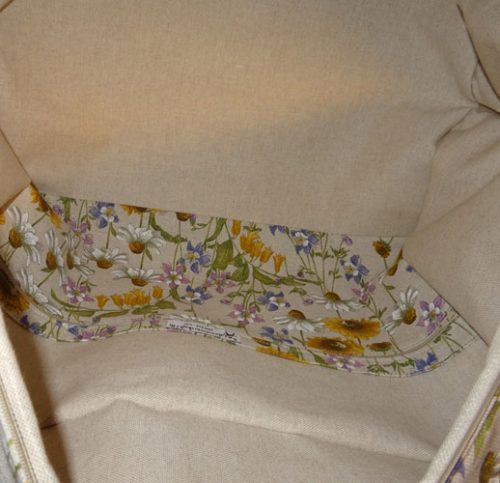 Borsa portatombolo + bacinella "camomilla" by laboratorio degli elfi - immagine 3