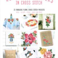 Romantic flowers in cross stitch