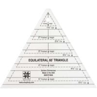 Equilateral 60° triangle, ez quilting