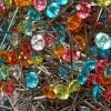 Spilloni testa diamante piccolo, 100pz - immagine 2