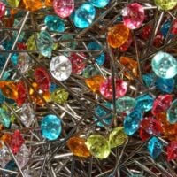 Spilloni testa diamante piccolo, 100pz
