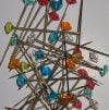 Spilloni testa diamante piccolo, 100pz