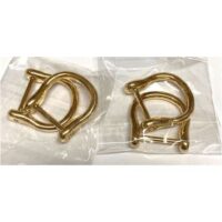 Ganci per manici borsetta oro 4 pezzi mm 30 x 30