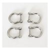 Ganci per manici borsetta argento  4 pezzi