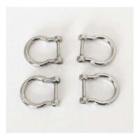 Ganci per manici borsetta argento  4 pezzi