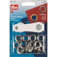 Occhielli con rondelle prym 541371, mm 11 oro o argento