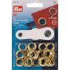Occhielli con rondelle prym 541371, mm 11 oro o argento - immagine 2