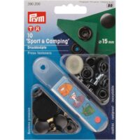 Bottoni a pressione prym 390200, mm 15 nero