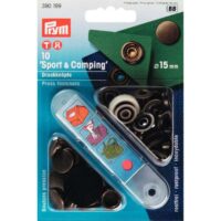 Bottoni a pressione prym 390199, mm 15 oro brunito