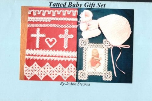 Tatted baby gift set, joann stearns