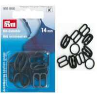 Accessori per reggiseno prym 991906, 10 pezzi mm 14 nero
