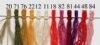 Jolly/cable' n°8 gr 50 torre cotone egiziano superpettinato, 10 gomitoli misti - immagine 2
