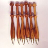 Kit fuselli in legno di rosa e inserto finale in argento
