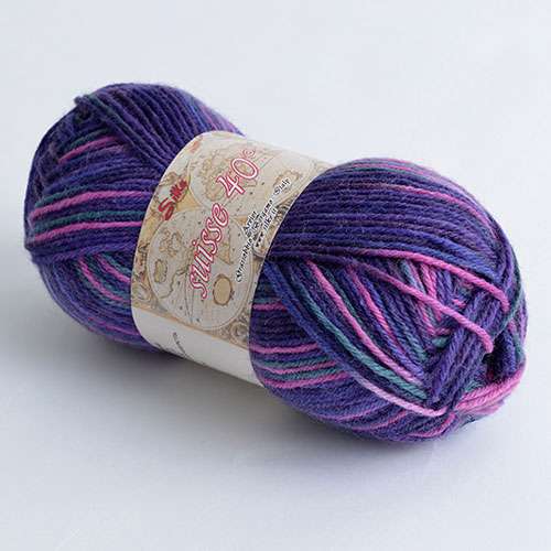 LANA PER CALZE SUISSE 40° SILKE MULTICOLOR GR 50/150MT ferri 3/ 3 1/2