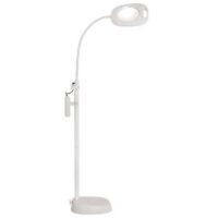 Lampada purelite 3 in 1/ 21 led, lente mm130/2x, base e pinza  da tavolo e da terra