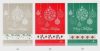 Asciugapiatti dmc "palle di natale 2021" cm 60 x 80, ecru'-rosso-verde
