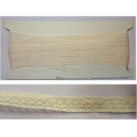 Kit 7,5mt/trina mm 8 con rilievo a losanghe per merletto rinascimento avorio
