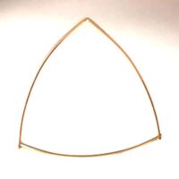 Triangolo metallo cm 8,5 x 8 spessore 0,9 argento o oro