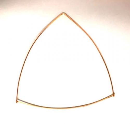 Triangolo metallo cm 8,5 x 8 spessore 0,9 argento o oro